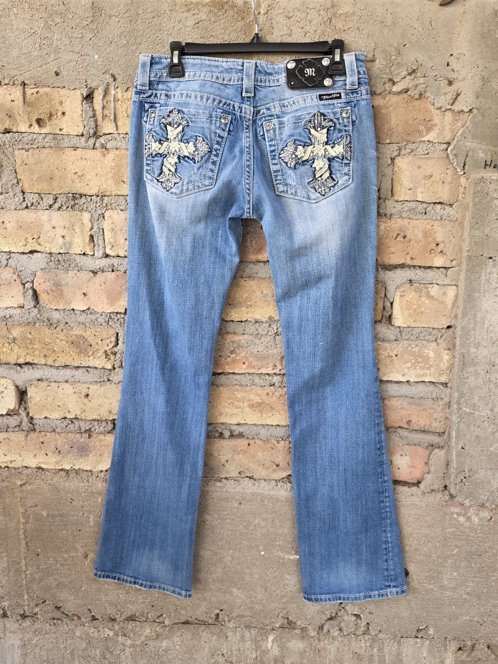 ​Miss Me Embroidered Cross Bootcut Jeans Medium Wash Size 30